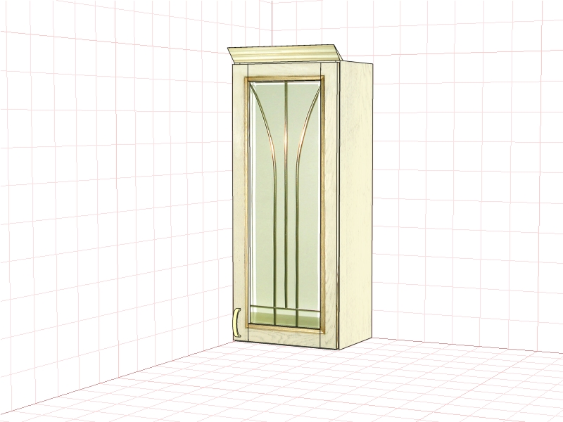 Шкаф настенный "Злата" ЗТ 2940/В(01)