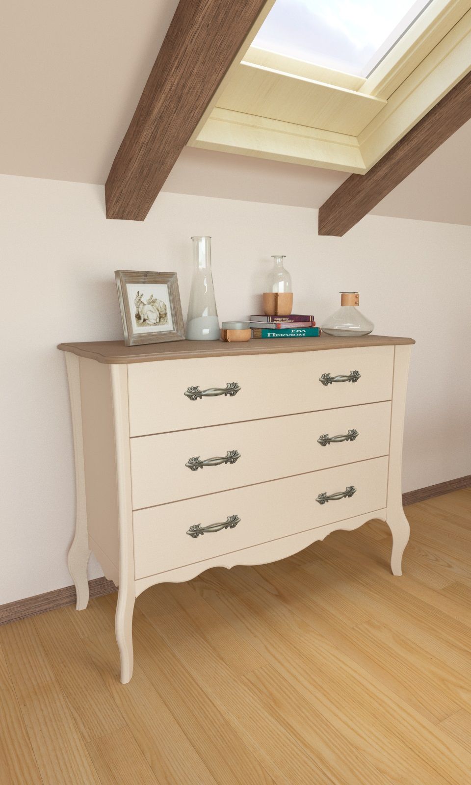 Комод "Лебо" с 3-мя ящиками   №0