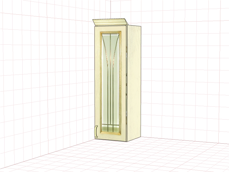 Настенный шкаф "Злата" ЗТ 2930/В (01)