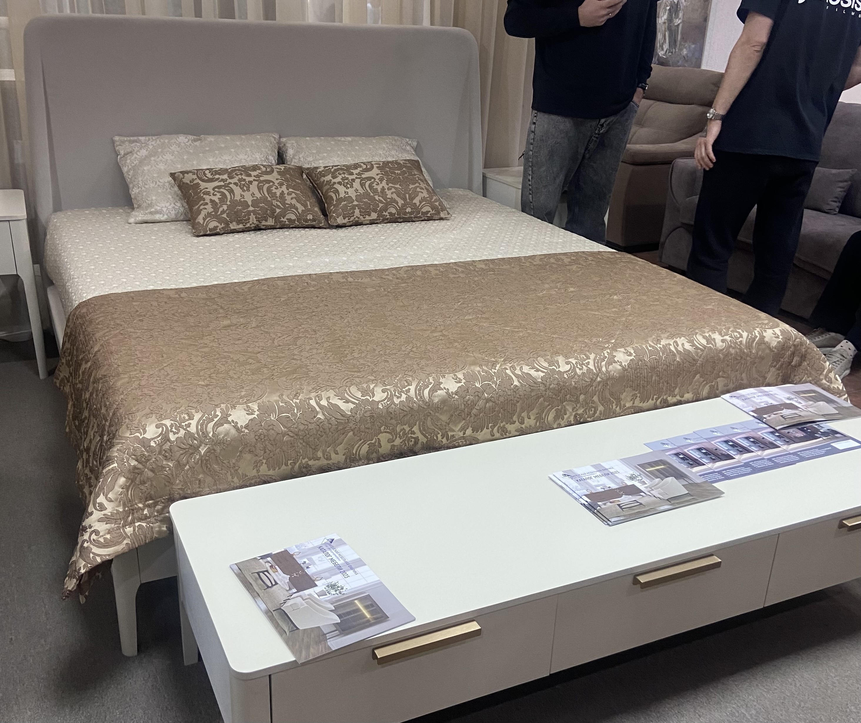 Кровать двуспальная "Enzo" ВМФ-2705 (без основания, Avelina 9534) 1600 №2