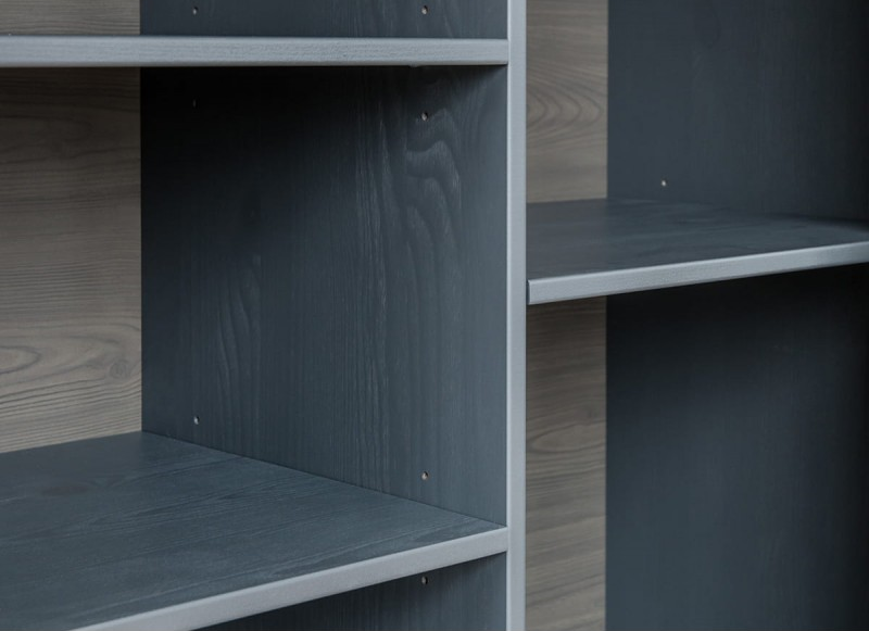 Комод "Форест Графит" 2 двери и полки  №2