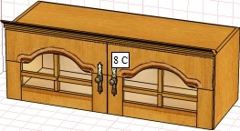 Секция антресольная Вилия 8С (8ГС) ВМ 3335/С