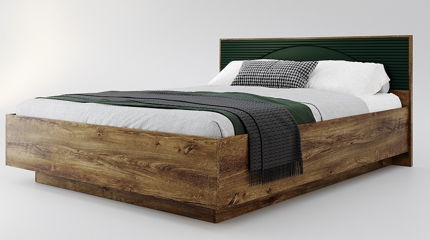 Кровать двуспальная "1600 Монтале РМ" КМК 0966.24 с подъемным механизмом