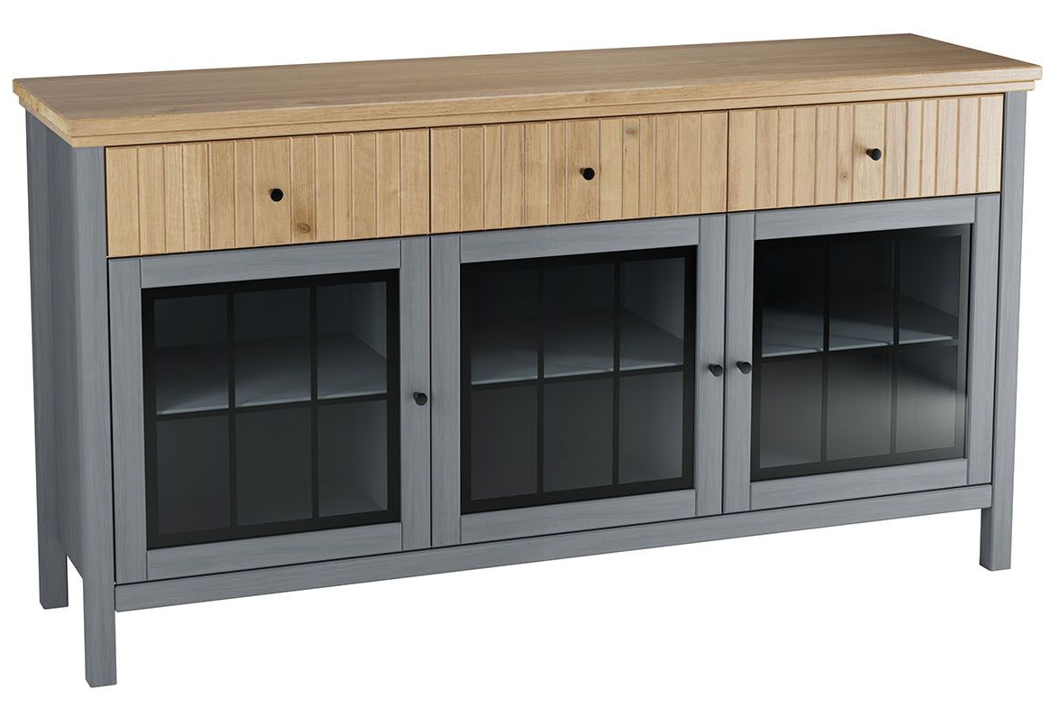 Тумба "Сканди" 33СТЧ стеклянные двери