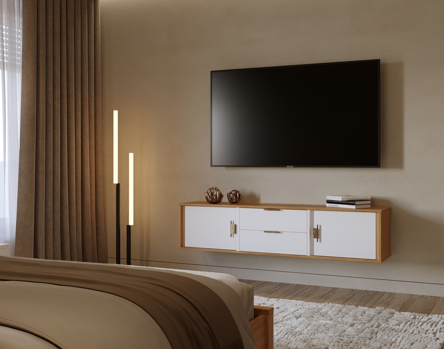 Тумба ТВ "Бридж" подвесная 2 двери 2 ящика (полка навесная 22) №0