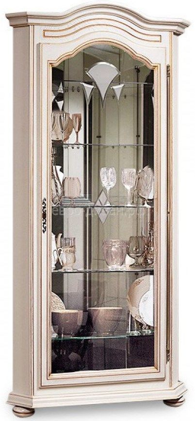 Витрина угловая "Давиль" ММ 126-50П ст.декор