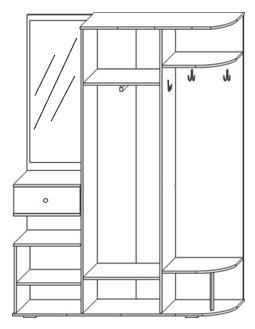 Шкаф комбинированный "Марк 3" КМК КМК 0749 №1