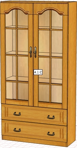 Шкаф Вилия 4.1С (4.1ГС) ВМ 0535/С