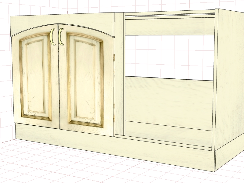 Шкаф под мойку ЗТ-08140/А