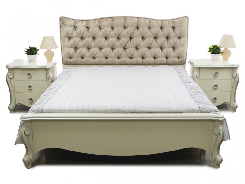 Кровать двуспальная "Луиза" (б/к., б/м.) ММ 227-02/16Б-1 (1600х2000)