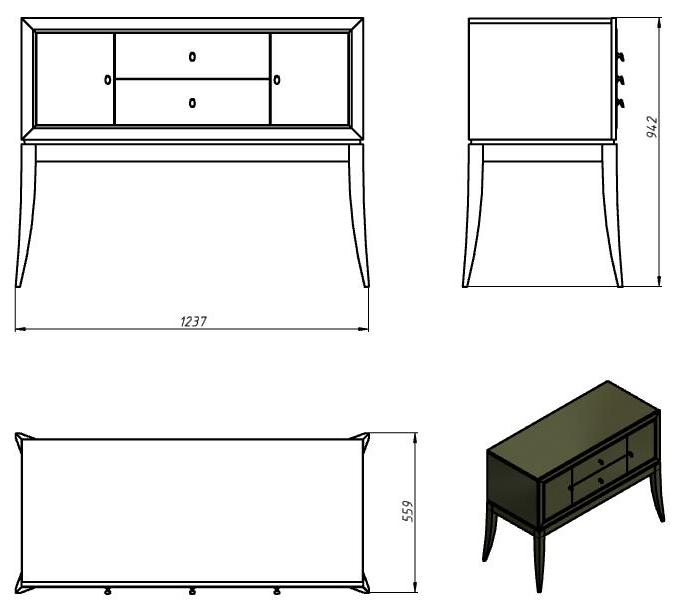 Тумба "Орта" ММ-389-06/01 №0
