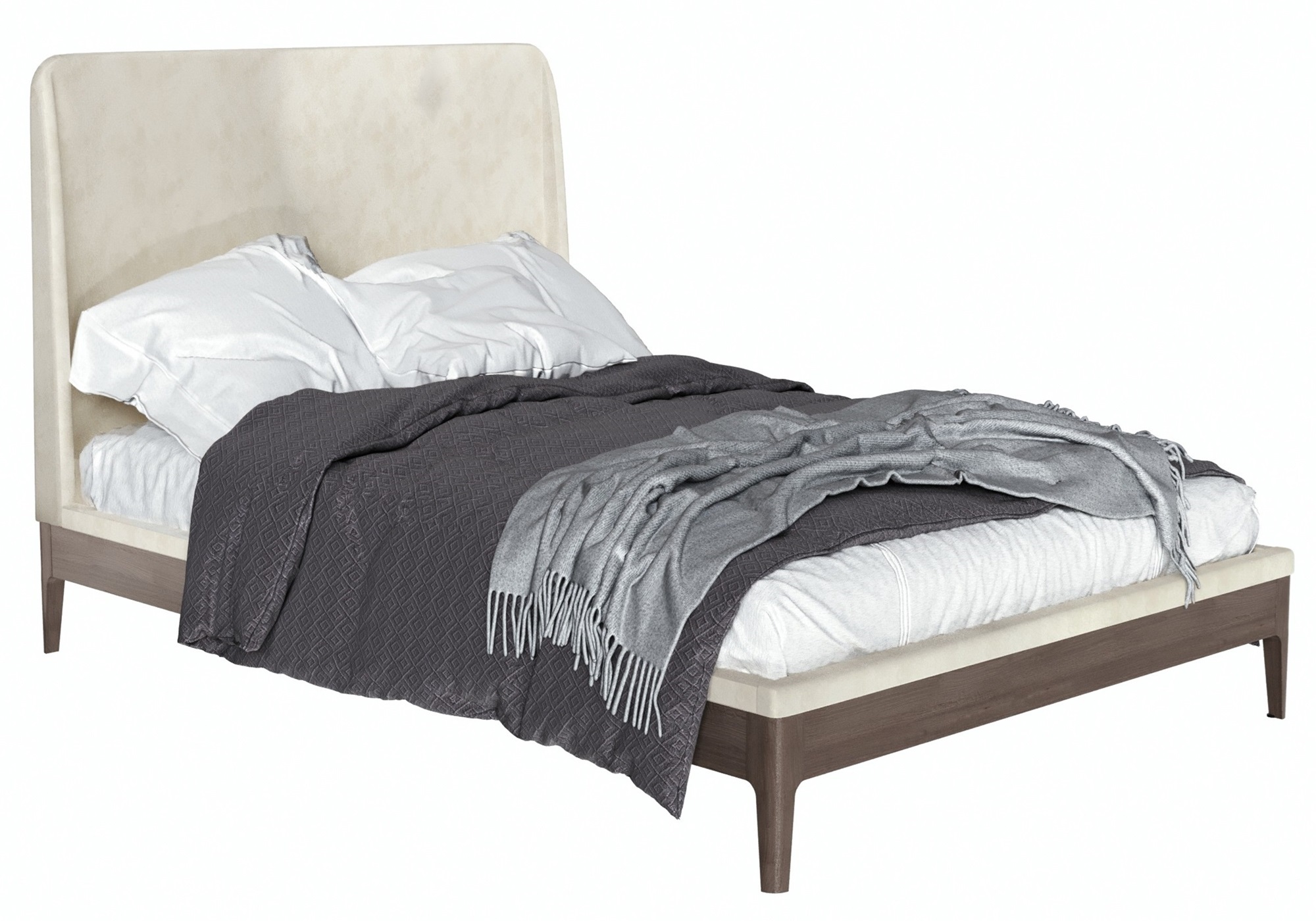 Кровать двуспальная "Enzo" ВМФ-2704 (без основания, 1400 Avelina 9534)